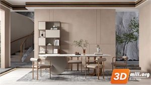 Dining Table Set Skp Files